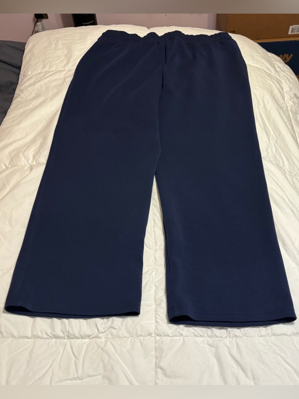 Belle by Kim Gravel Regular ScubaLuxe Drawstring Straight Pant in Midnight
